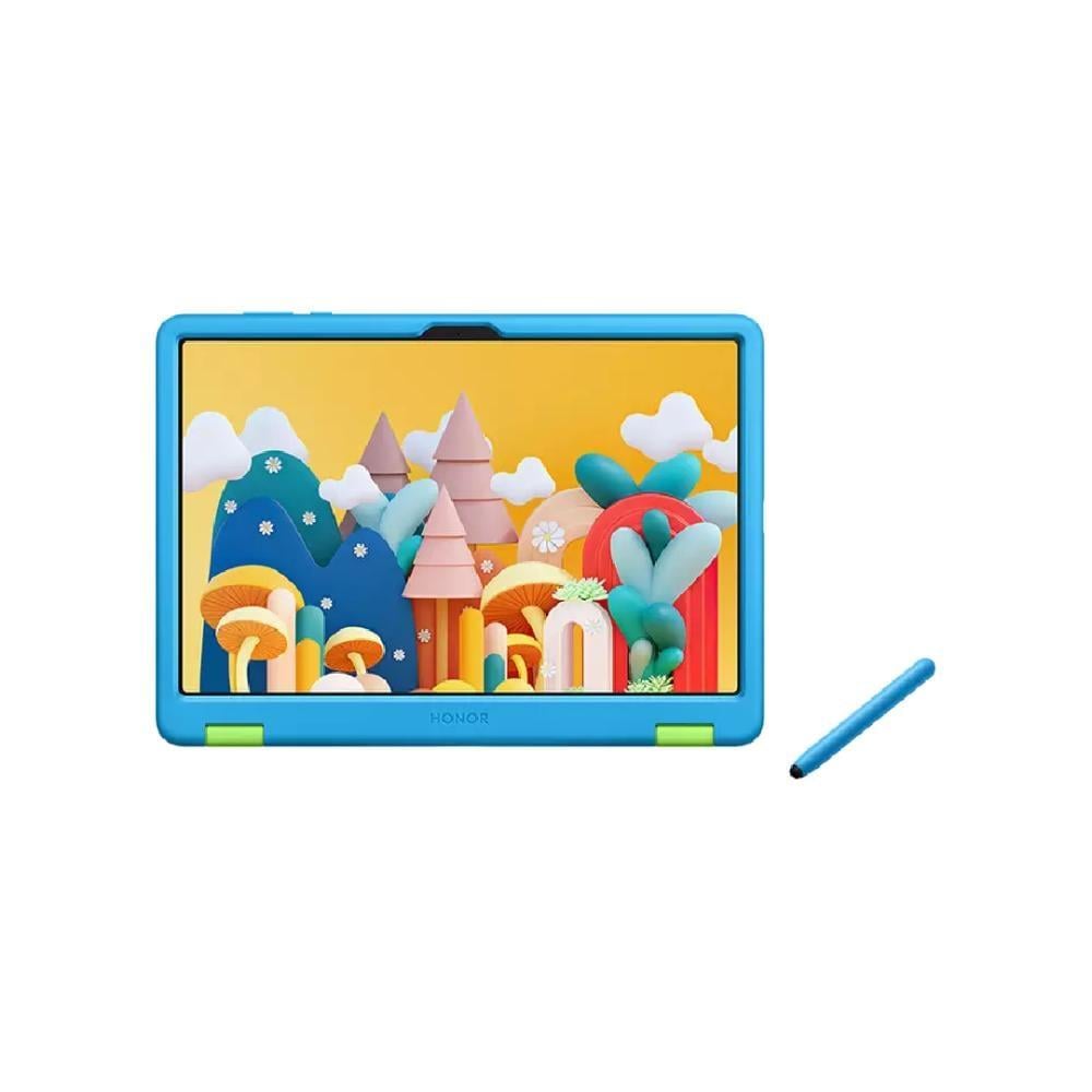 هونر - باد X8a Kids Edition، بسعة 128 جيجا، الرام 4+4، واي فاي مع غطاء للاطفال وقلم ستايلوس لون رمادي فلكي