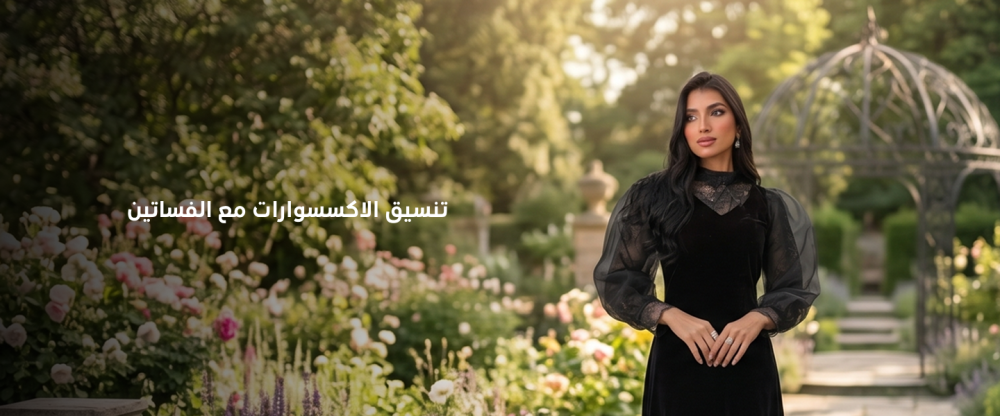 تنسيق الاكسسوارات مع الفساتين