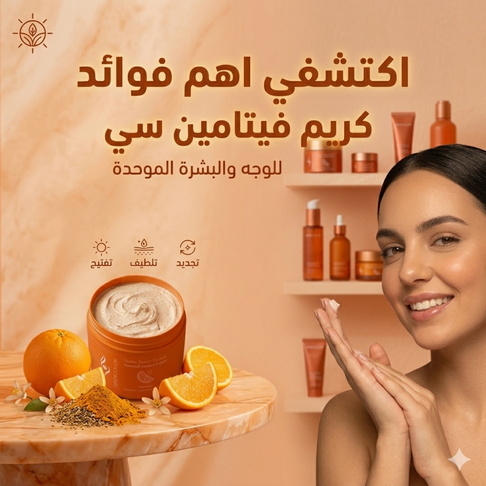 فوائد كريم فيتامين سي