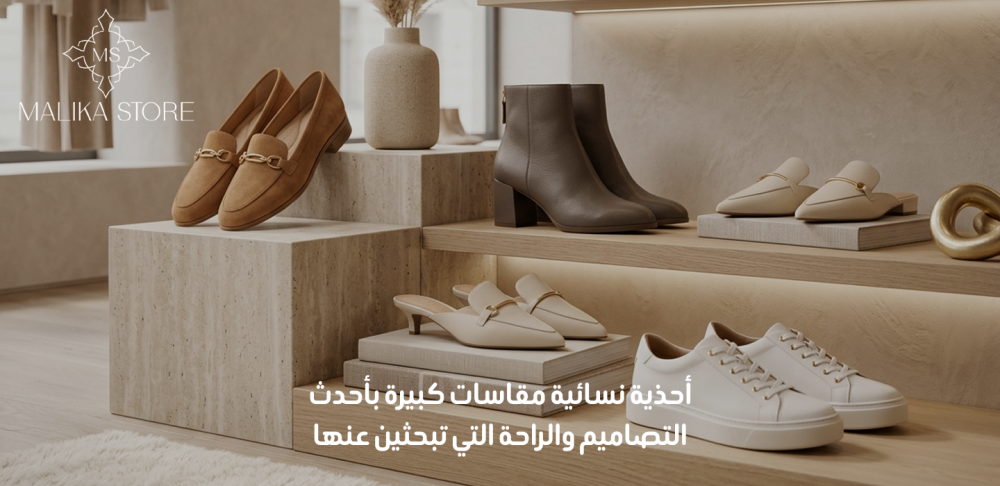 أحذية نسائية مقاسات كبيرة