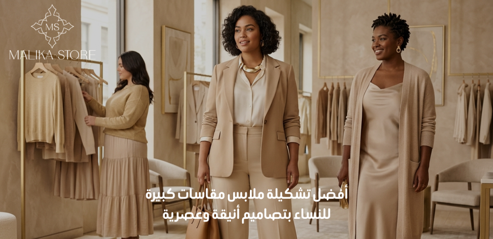 ملابس مقاسات كبيرة للنساء