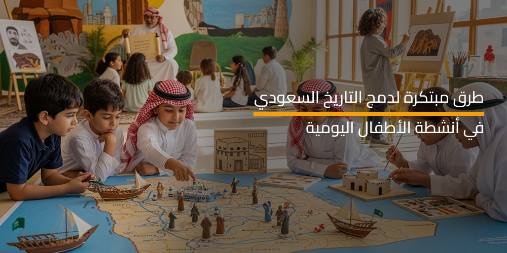 طرق مبتكرة لدمج التاريخ السعودي في أنشطة الأطفال اليومية
