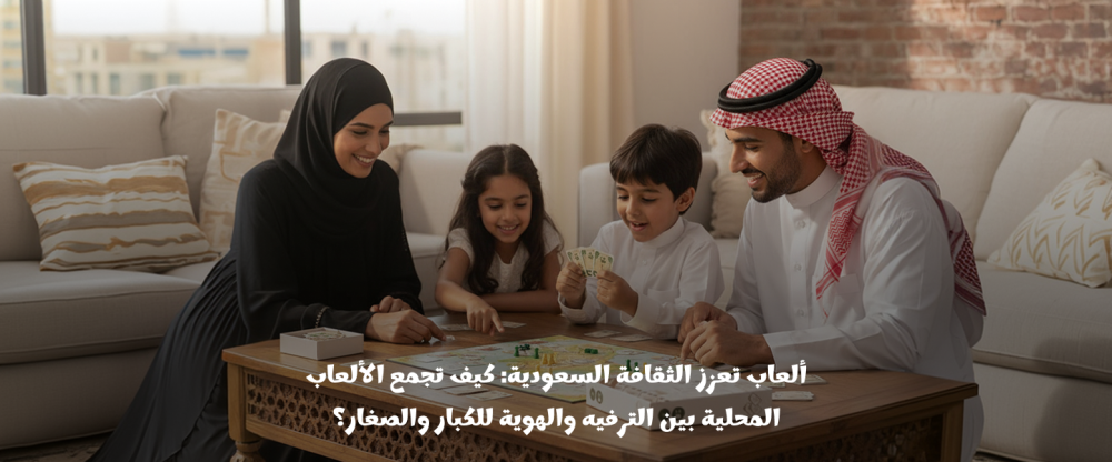 ألعاب تعزز الثقافة السعودية: كيف تجمع الألعاب المحلية بين الترفيه والهوية للكبار والصغار؟