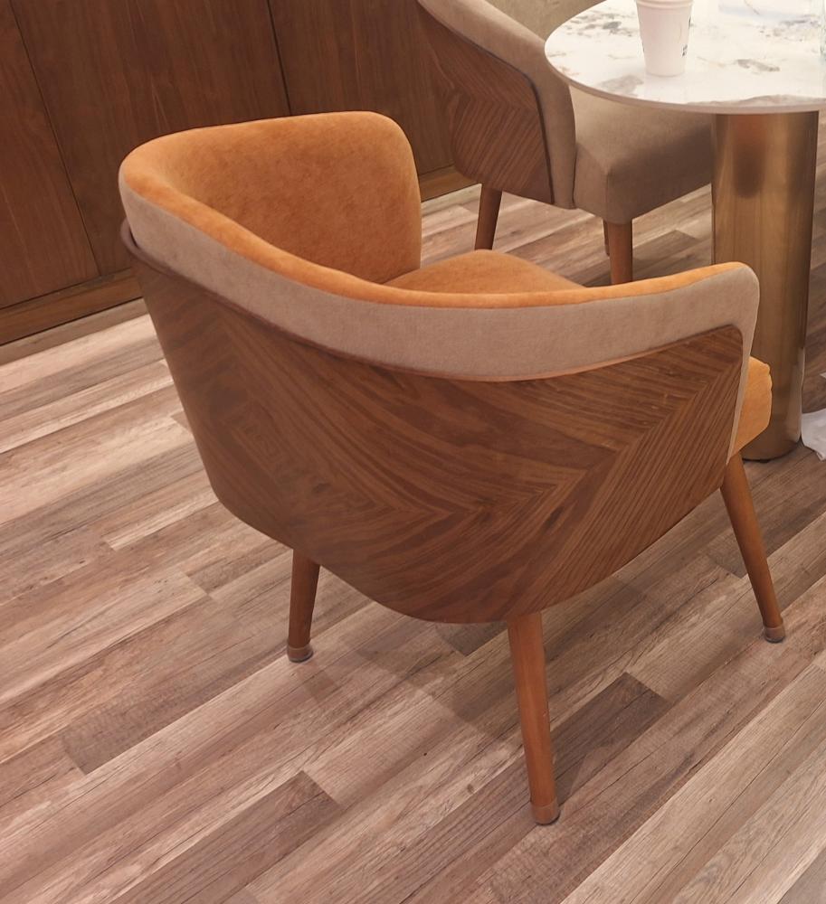 كرسي قشره جوز قاعده خشب زان تنجيد درجه اولى