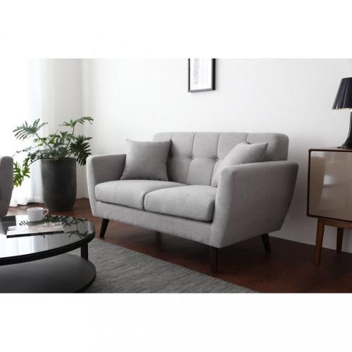 كنبة مقعدين 180×85×85 سم - رمادي -ATH.WO.108