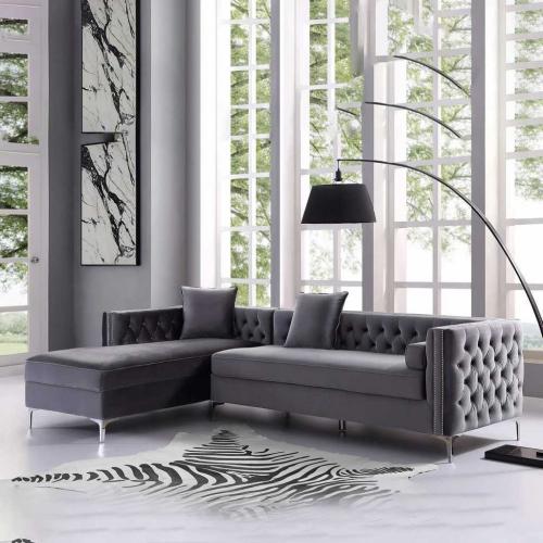 كنبة زاوية 260×170×85×90سم - رمادي -ATH.WO.123