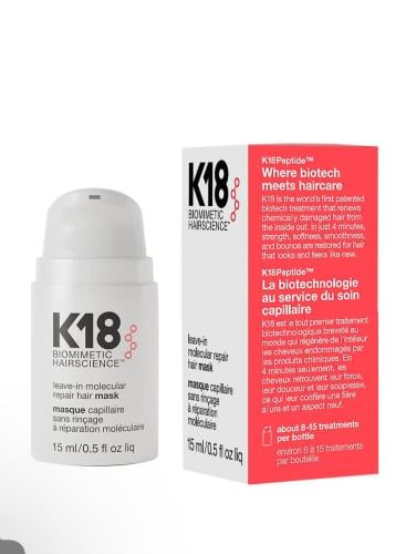 ماسك لإصلاح الشعر - ١٥ مل | K18 biomimetic hair sc...