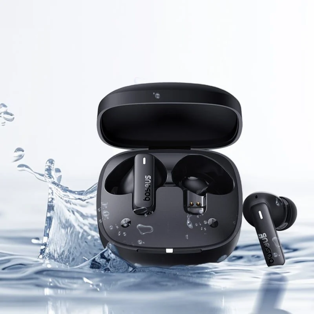 بكج بيسوس سماعة ايربودز وفيش شحن مع كيبل