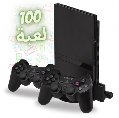 سوني 2 معدل ب 100 لعبة ا PS2 ا مع ميموري كارد لحفظ...