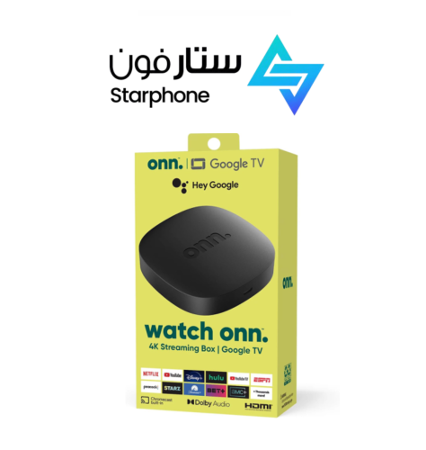 صندوق ONN Google TV بدقة 4k مع جهاز تحكم عن بعد