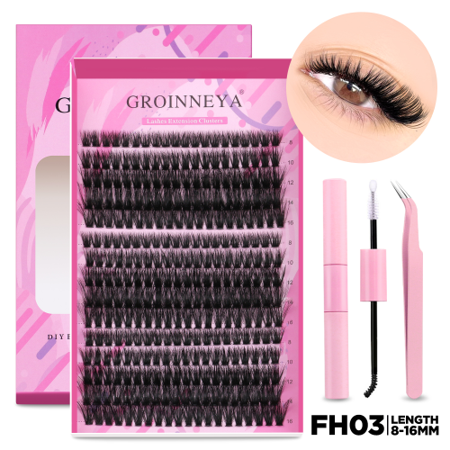 GROINNEYA مجموعة كاملة مجموعة الرموش