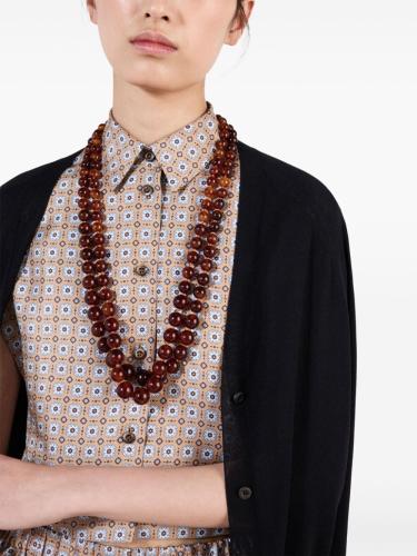 Prada قميص حرير بطبعة زهور
