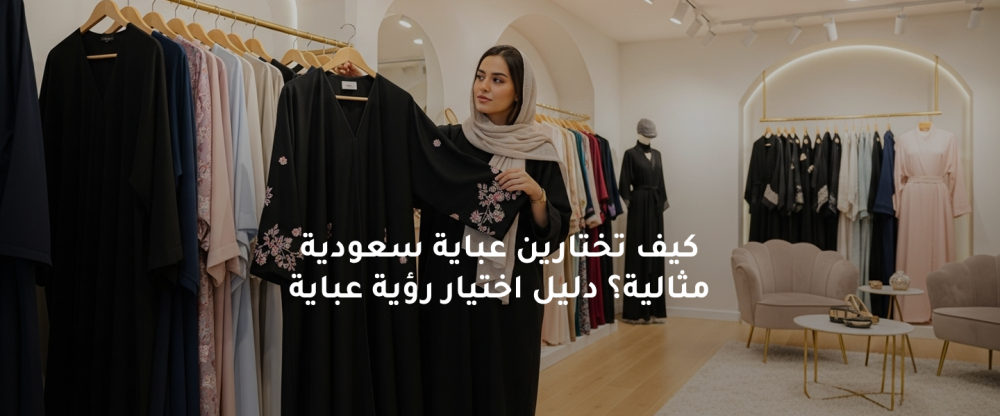 كيف تختارين عباية سعودية مثالية؟ دليل اختيار رؤية عباية