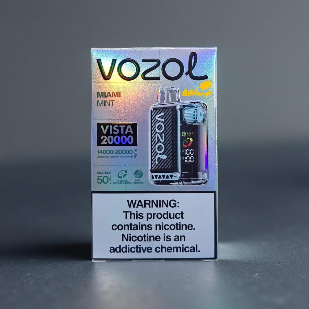 vozol 20k miami mint Vozol Vista 20000 - Miami Mint (5% nic) - buy hookah tobacco at a good  price in Poland main image 0