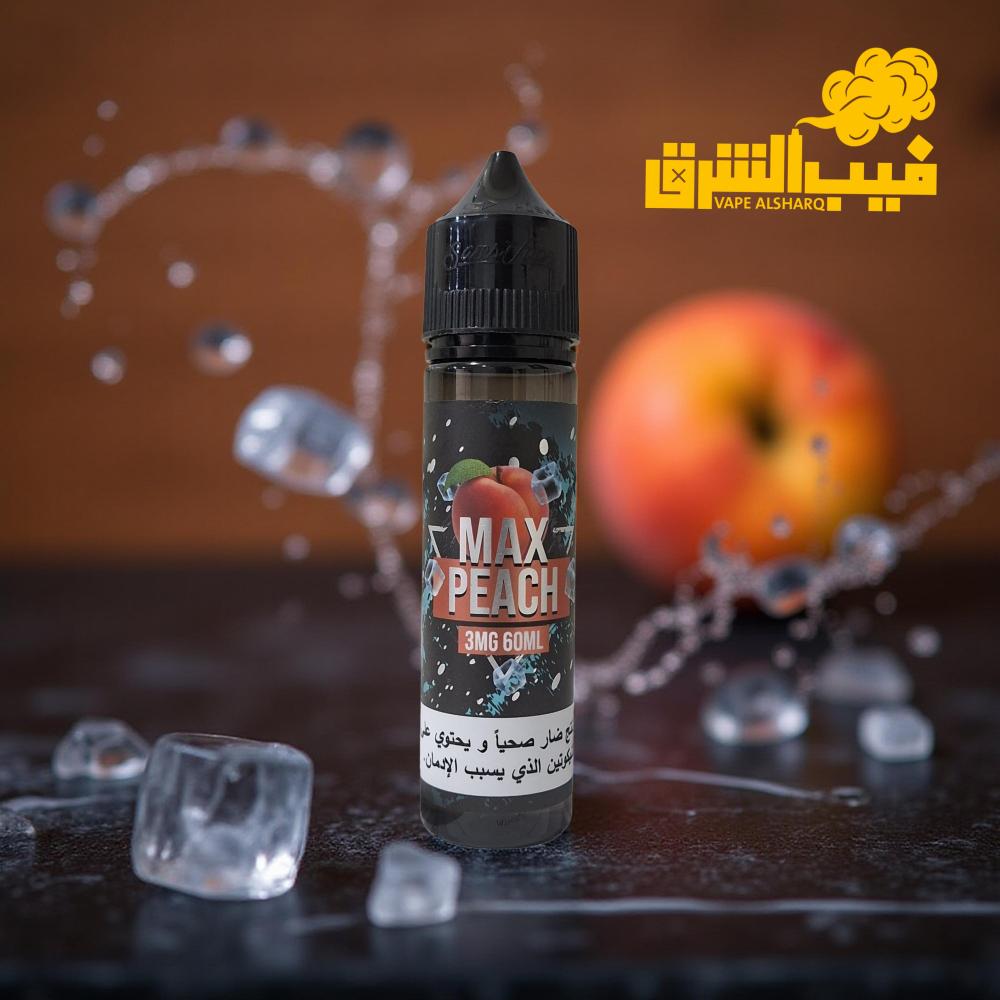 SAMSVAPE Max Peach Ice 60ml Freebase Vape Sharq