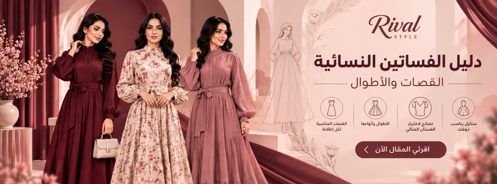 دليل الفساتين النسائية: القصات والأطوال وكيف تختارين الفستان المناسب