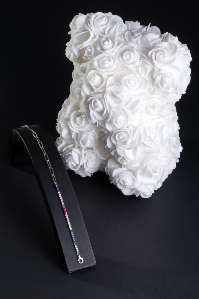 اسورة فضة عيار S925 (فصوص زيركون بلون مميز)