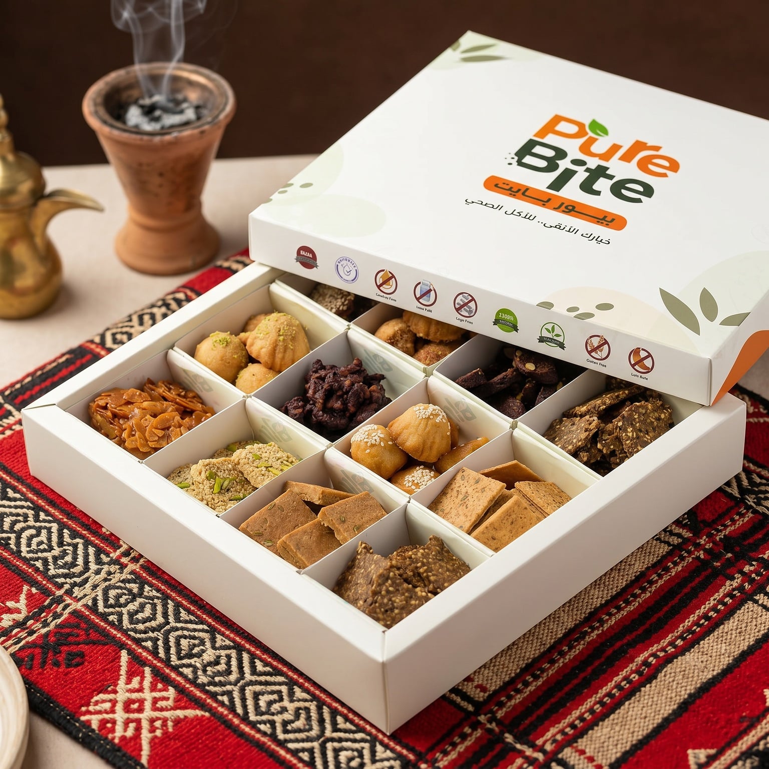 بوكس سناكات الضيافة الصحي – Healthy Hospitality Snacks Box