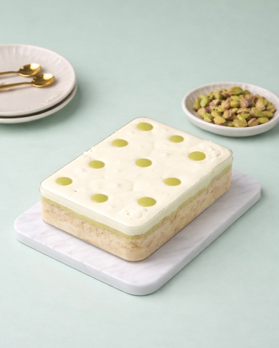 كيتو تريليتشا كيك – بالفستق