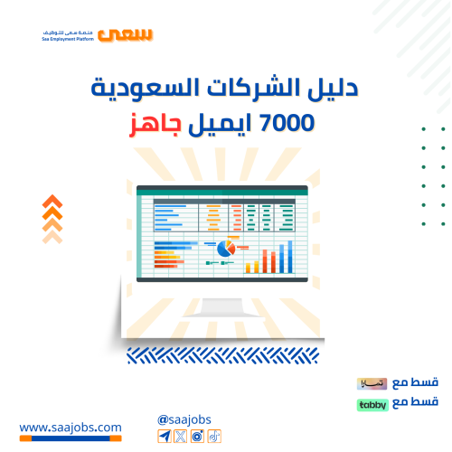 دليل الشركات السعودية 7000 ايميل جاهز