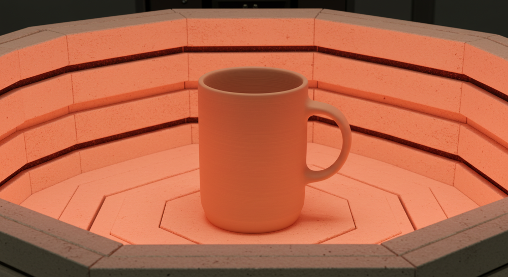 خدمة الحرق على أكواب الفخار