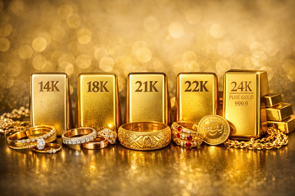 الفرق بين عيارات الذهب 14 و18 و21 و22 و24: أيها الأفضل للشراء والاستثم