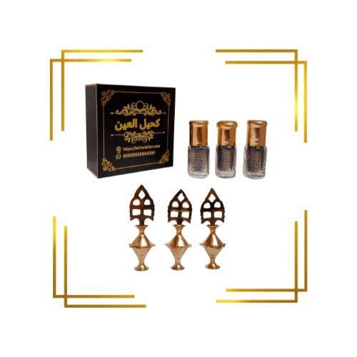 3عبوات ربع تولة اثمد اسود + 3 مكحلة هدية مجانا +تو...