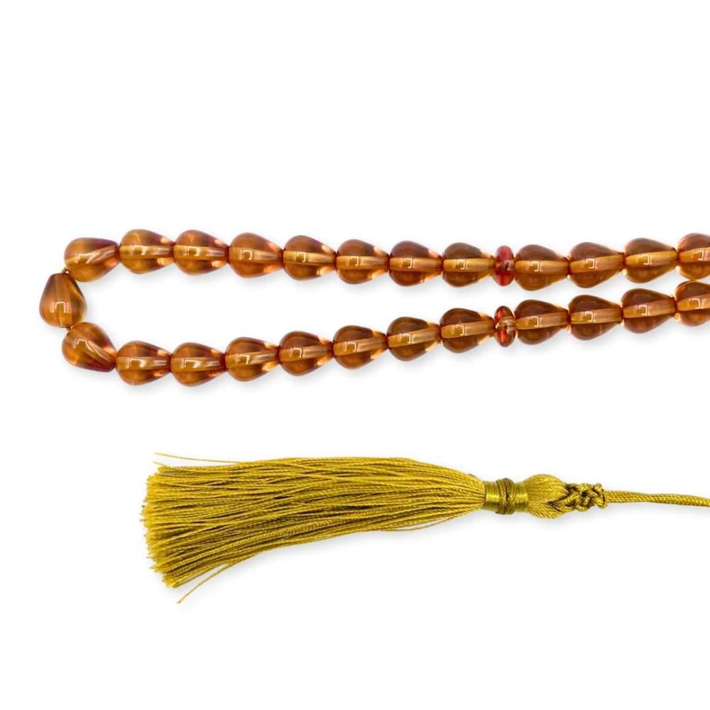 مسباح زعفراني فواح عسلي شكل الدمعة