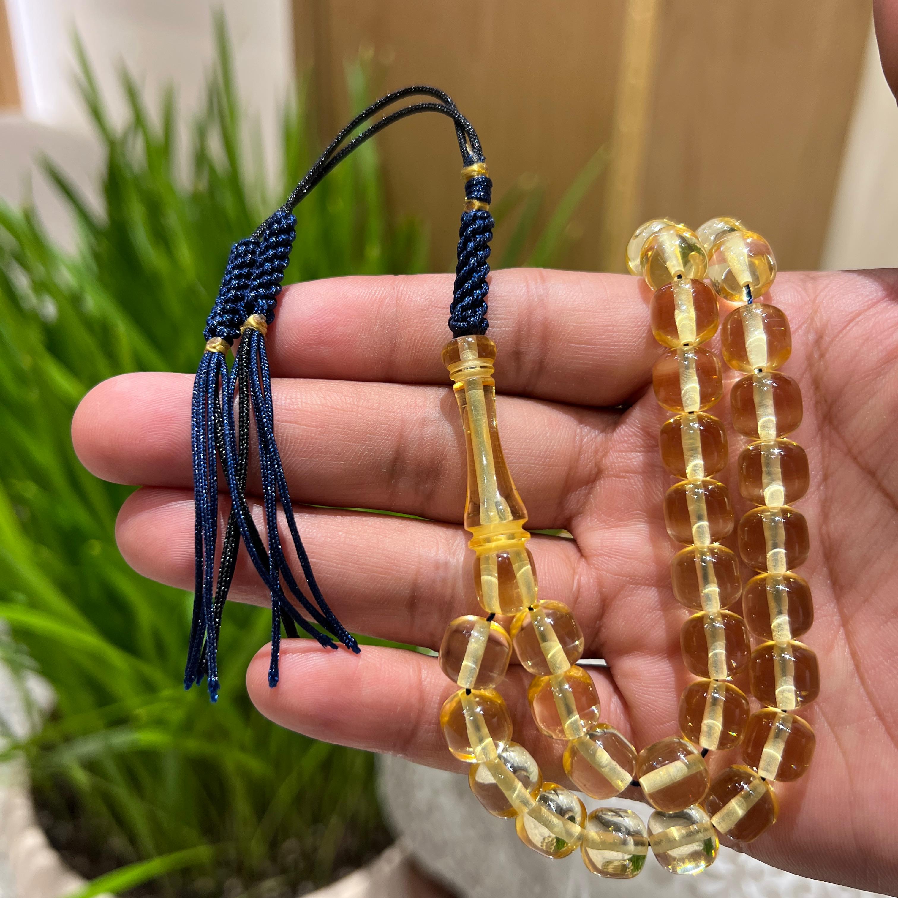 سبحة مستكة شفاف ناعم