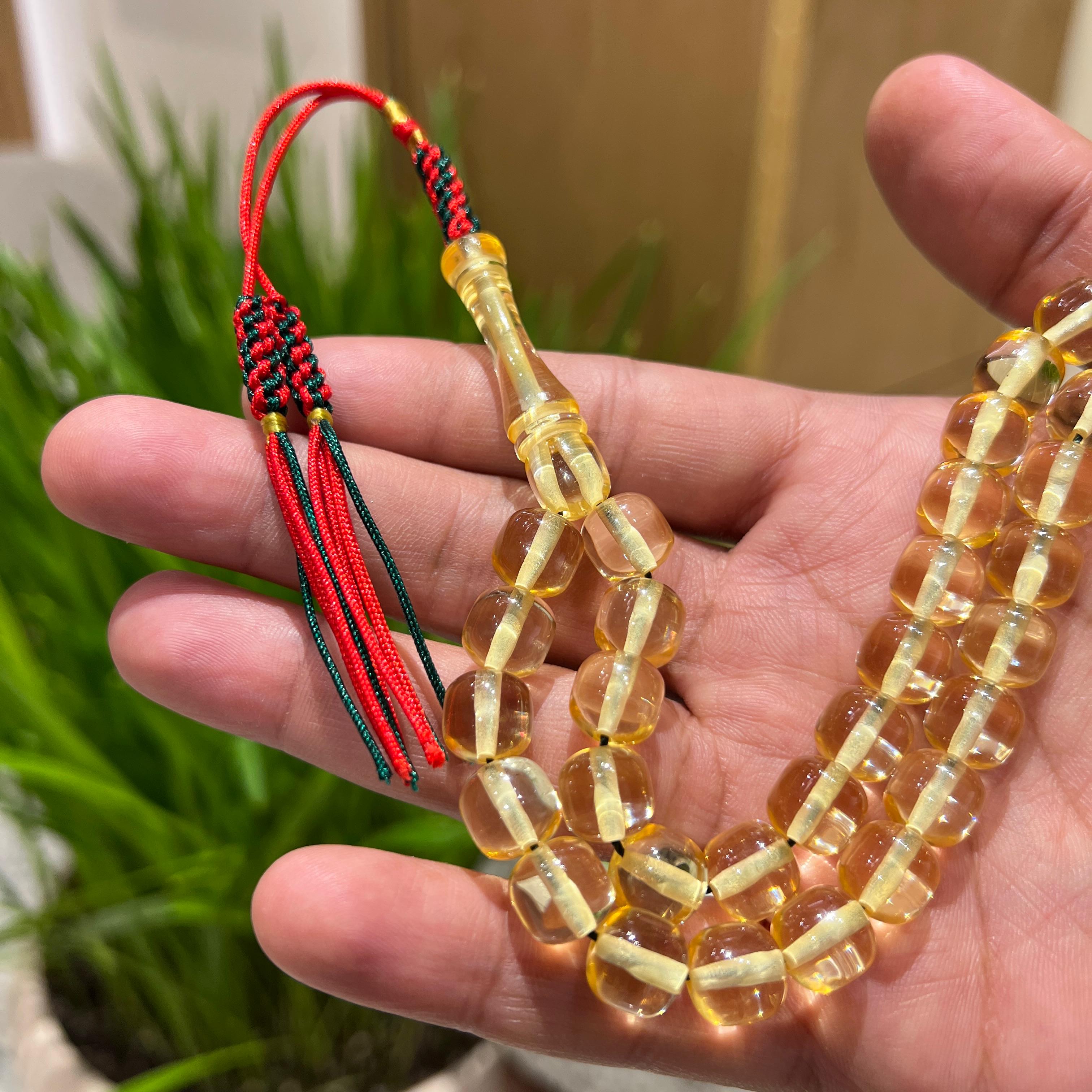 سبحة مستكة شفاف ناعم