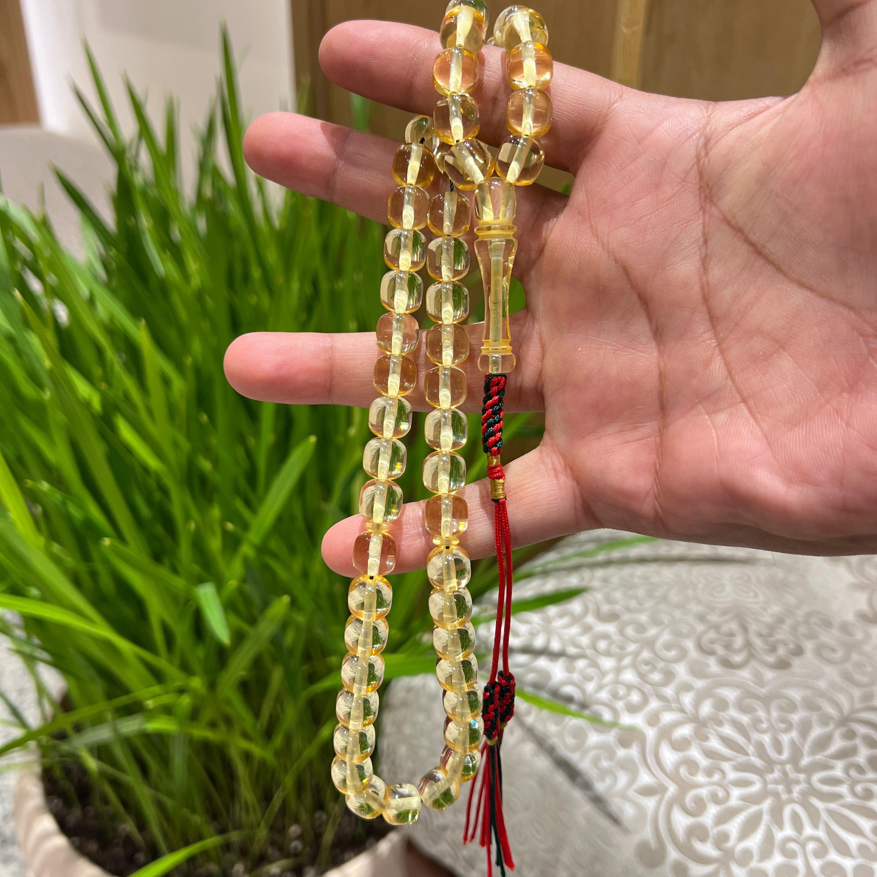 سبحة مستكة شفاف ناعم