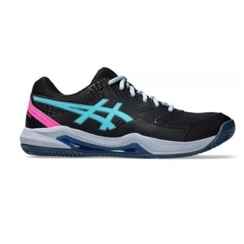 Asics Gel Dedicate 8 Padel Shoes Black Aqua