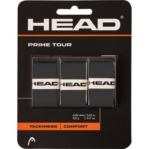 Head Prime Tour Black Overgrips - 3 Units