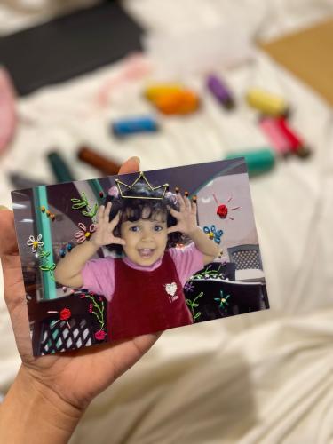 تطريز صورة (تصميم التاج)