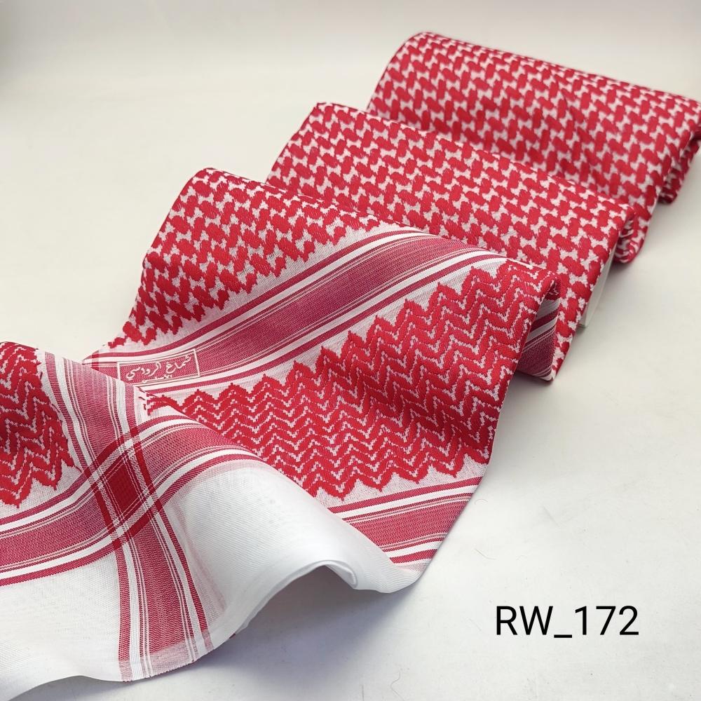 شماغ الرواسي احمر غامق كلاسيك موديل 172