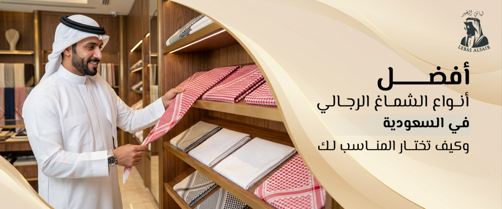 أفضل أنواع الشماغ الرجالي في السعودية وكيف تختار المناسب لك