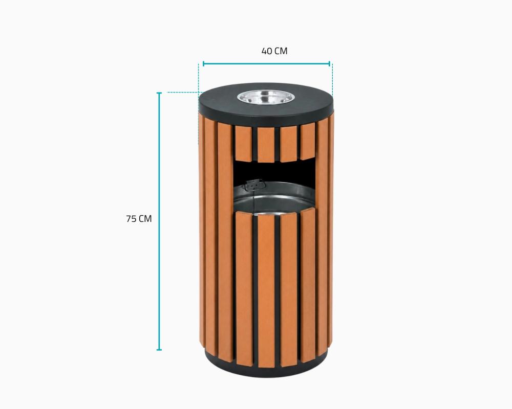 cigarette waste bin Lobby Style Cigarette and Litter Bin combining functionality as an ash urn and waste receptacle cigarette waste bin Houseables Cigarette