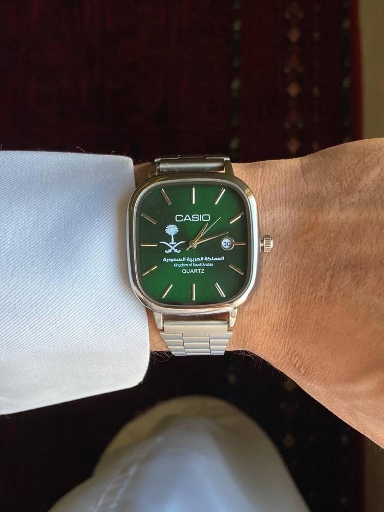 ساعة كاسيو السعودية اخضر