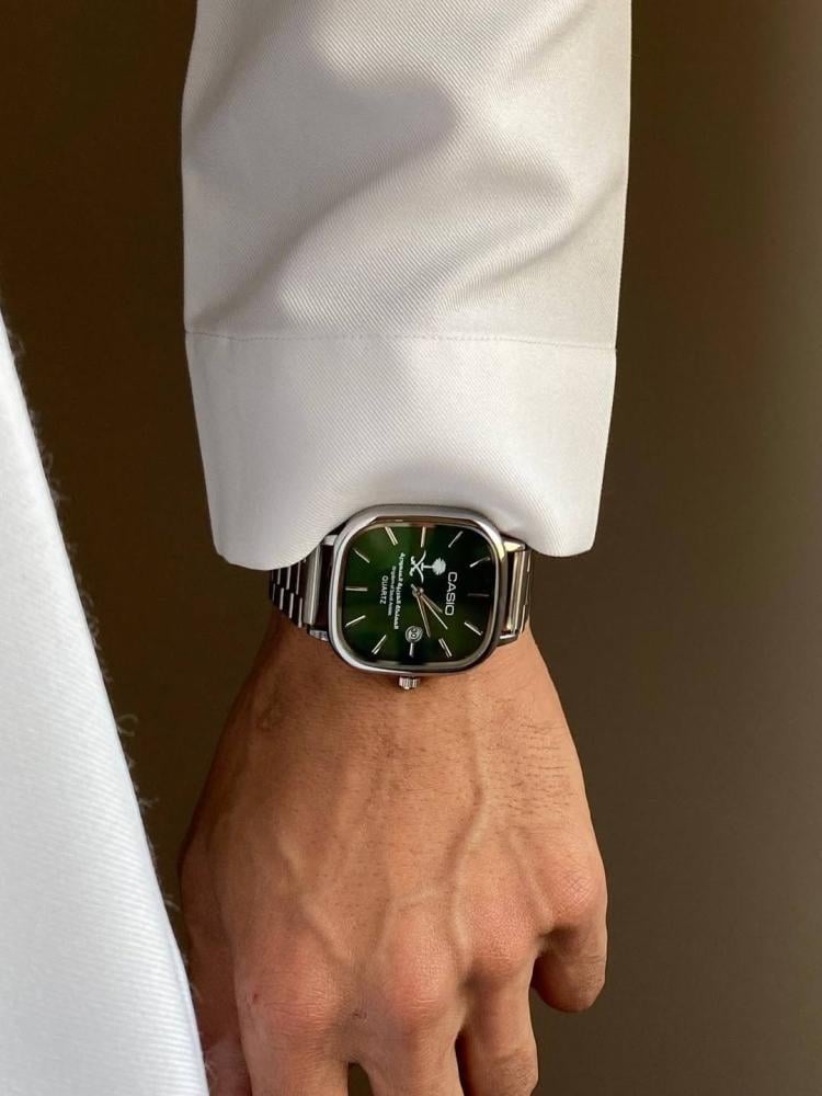 ساعة كاسيو السعودية اخضر