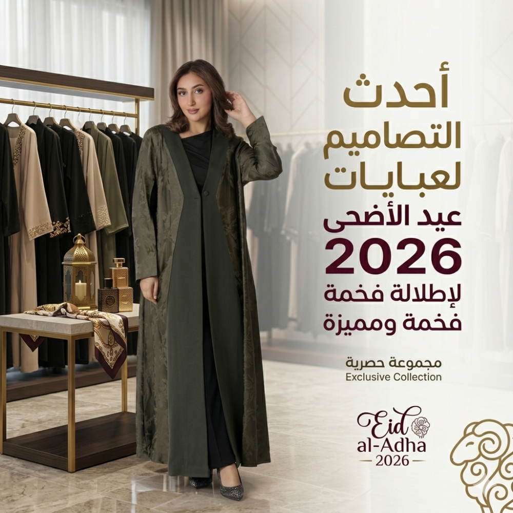 أحدث التصاميم لعبايات عيد الأضحى 2026 لإطلالة فخمة ومميزة