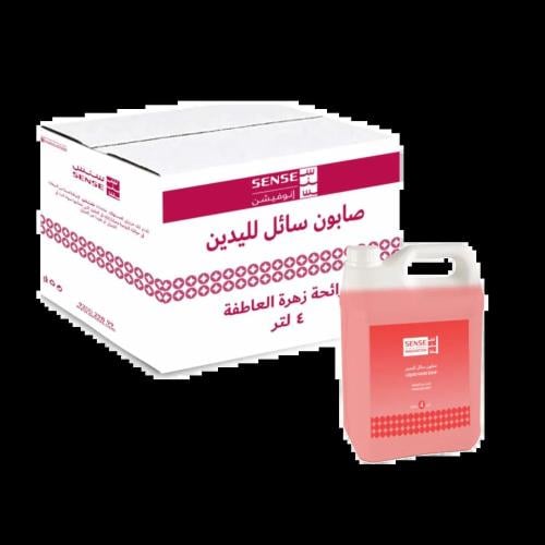 سنس صابون سائل لليدين - رائحة زهرة العاطفة ( 4 لتر * 4 جوالين )