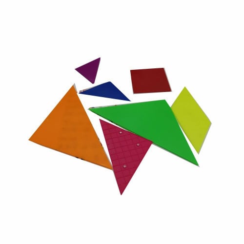 القطع السبعة بلاستيك بمغناطيس 7 قطع