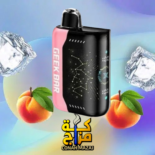 جيك بار فيب 25000 سحبة خوخ ايس GEEK BAR 25000 PUFFS Iced Peach Juice