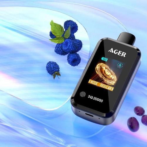 سحبة اجير اس كيو 20000 سحبة بلو راز AGER SQ 20000  PUFFS BLUE RAZZ