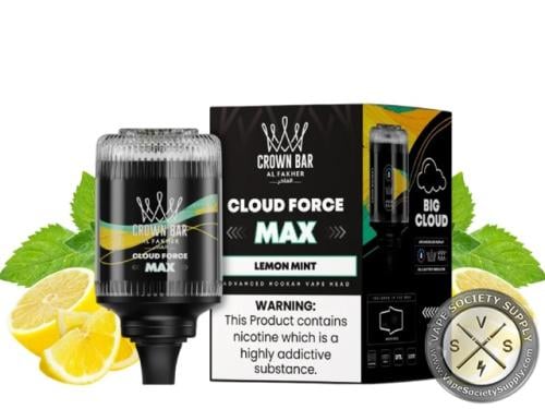 فيب الفاخر كلاود فورس ماكس ليمون نعناع 50 الف سحبة  AL Fakher Crown Bar Cloud Force Max LEMON MINT
