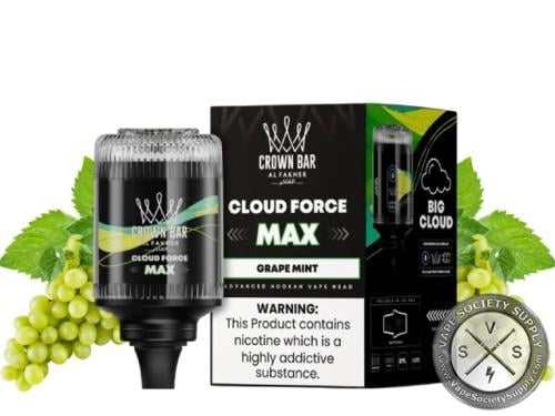 فيب الفاخر كلاود فورس ماكس عنب نعناع 50 الف سحبة  AL Fakher Crown Bar Cloud Force Max GRAPE MINT