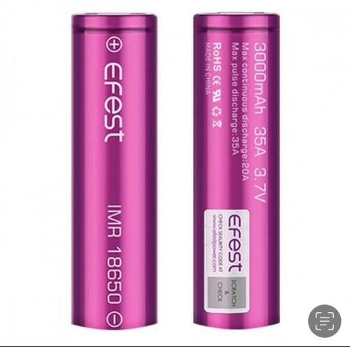 زوج بطارية افست الشهيره بقوه 18650 امبير EFEST