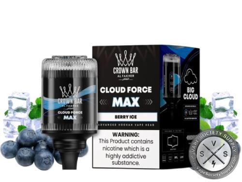 فيب الفاخر كلاود فورس ماكس توت ايس  50 الف سحبة  AL Fakher Crown Bar Cloud Force Max BERRY ICE