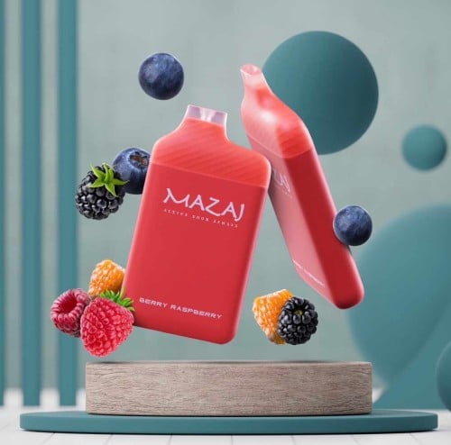 جديد مزاج سلم  5500 مشكل التوت سحبة  MAZAJ SLIM Berry Raspberry 5500