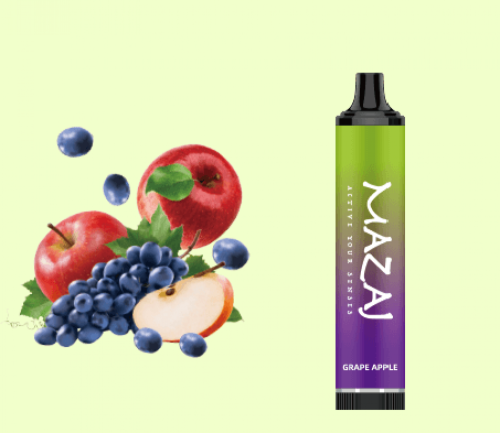 سحبة مزاج 5000 موشة ديموند عنب تفاح mazaj Diamond 5000 puffs Grape App